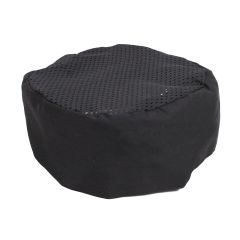 Black Mesh Skull Cap