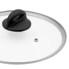 Blackmoor Universal Tempered Glass Pan Lid 24cm – Stainless Steel Rim