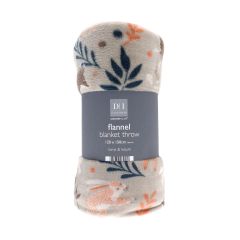Woodland Animals Flannel Fleece Throw 120x150cm