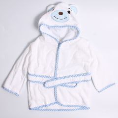 Baby Bathrobe Bear Blue