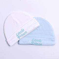 Baby 2 Pack Hats Prince Assorted