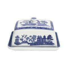 Blue Willow Oriental Butter Dish with Lid at Guineys Ireland