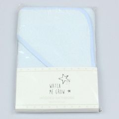 Watch me Grow 100% Cotton Blue Hooded Towel