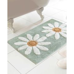 Fleur Cotton Bath Mat 50x80cm Teal