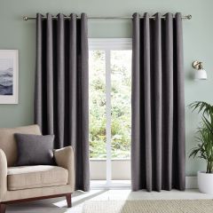 Bondi Eyelet Readymade Curtains Grey