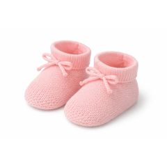 Knitted Booties Pink