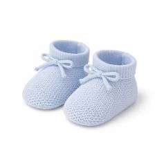 Knitted Booties Blue at Guineys Ireland