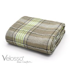 Bourbon Throw 90x100'' Natural & Lime