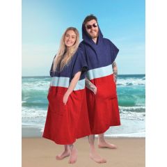 Ezi Dry 100% Cotton Changing Robe Poncho Tri-Colour