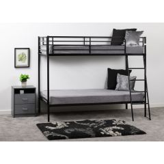 Brandon 3' Bunk Bed - Black