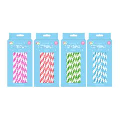 Paper Straws Bright - 50 Pack