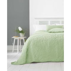 Alexa Contemporary Design Embossed Sage Bedspreads 240x260cm