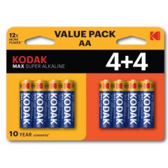 8 Pack Kodak AA Alkaline Batteries