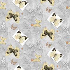 Butterfly Oil Cloth Tablecloth BU60 - Price by the Metre