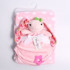 Blanket & Comforter Set Rabbit Pink