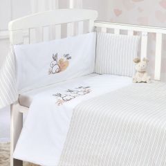 Cot Bedding Set Bunny Stripes 2 Pieces My Little World at Guineys Ireland