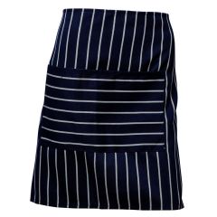 Butcher Half Apron Blue & White Stripe 103-095