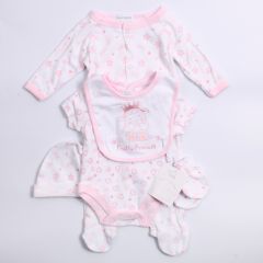 Princess 5 Piece Baby Set Pink