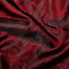 Wine Paisley Jacquard Lining Col 11 C6340 - Price by the Metre
