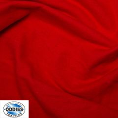 100% Cotton Flannel Red Fabric - Price by the Metre