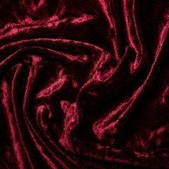 Crushed Velour Fabric Wine C4218 - Price by the Metre