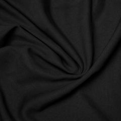 Linen Look 100% Cotton Fabric Black
