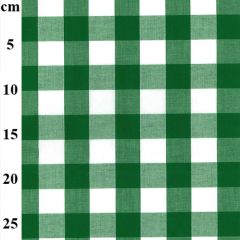 Gingham 1" Check Emerald - Price by the Metre