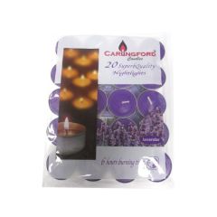 20 Pk Lavender Tealight Candles 