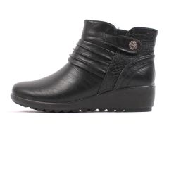  Cara Women's Comfort Walk Boots Black