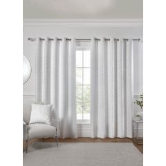 Cara Fully Lined Eyelet Readymade Curtains Ivory at Guineys Ireland