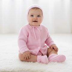 Sowing the 4 Piece Cardigan Set - Pink