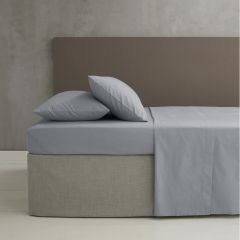 Catherine Lansfield Percale Housewife Pillowcase Pair Grey at Guineys Ireland