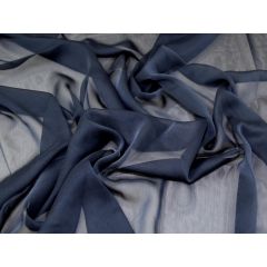 Cationic Chiffon Navy - Price by the Metre