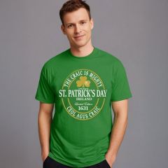 St Patrick's Day The Craic is Mighty Men's T-Shirts