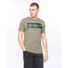 Model Wearing Changra Men's T-Shirt Sage by Crosshatch