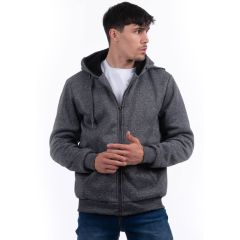 Men's Padded Hoody Charcoal