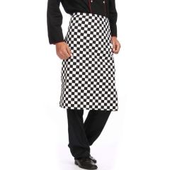 Black Check Half Apron