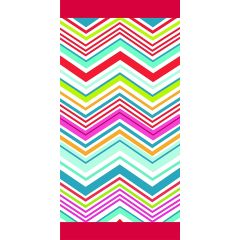 Beach Towel Chevron Multi by Velosso 70x150