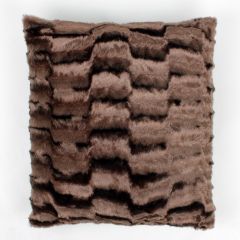 Faux Fur Cushion Cover Solace Chocolate 17" at Guineys Ireland