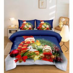 Cheer snowman duvet cover set with matching pillowcases