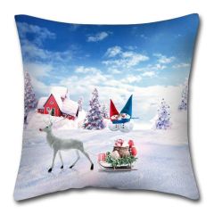 Christmas Sleigh Cushion Cover at Guineys Ireland