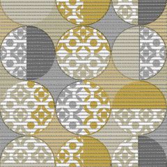 Aqua Mat Circles Mustard 4082-1 - Price by the Metre