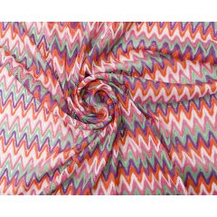 Zig Zag Lace Fabric Multi - Price by the Metre - Online Offer Only
