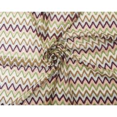 Zig Zag Lace Fabric Light Khaki - Price by the Metre - Online Offer Only