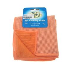 MICRO BRITE Microfibre 2pk Cleaning Cloths