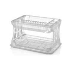 2 Tier Dish Drainer Clear at Guineys Ireland