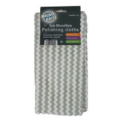 Micro Brite 3 Pk Microfibre Polishing Cloths