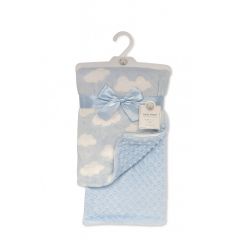 2 layer waffle baby blanket pink precious motif soft polyester