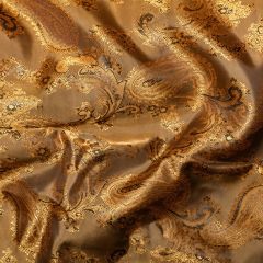 Gold Paisley Jacquard Lining Col 2 C6340 - Price by the Metre