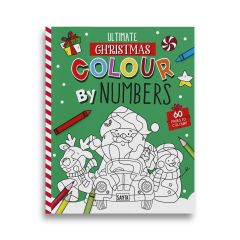 Colour by Numbers Christmas Book with 36 festive activity pages